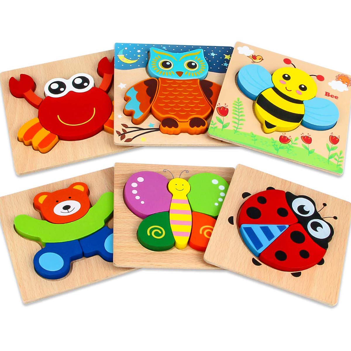 Puzzle infantil x6 Orchard Animales Mamá y Bebé — Electroventas